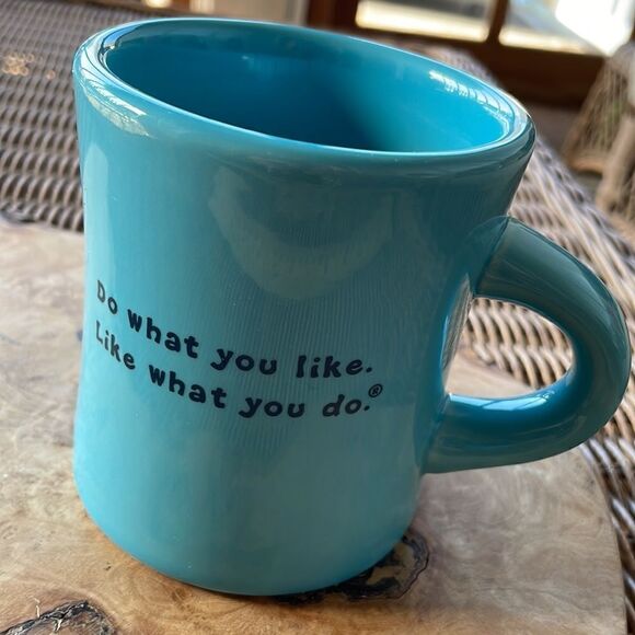 Life is Good Teal Coffee Mug - Picture 2 of 5